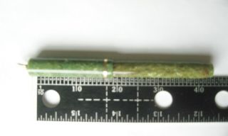 Vintage Sheaffer Jade Green Ring Flat Top Lever Fill Fountain Pen 5 - 30 7