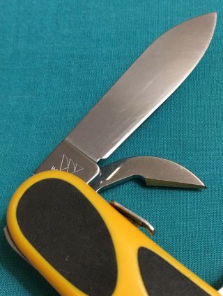 Wenger Delemont Swiss Army Knife - Yellow & Black EvoGrip S18 Retired Multi Tool 5
