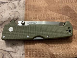 Cold Steel Sr1 Cpm - S35vn Tanto Point Long Od Green Colored G - 10 Handle 62la