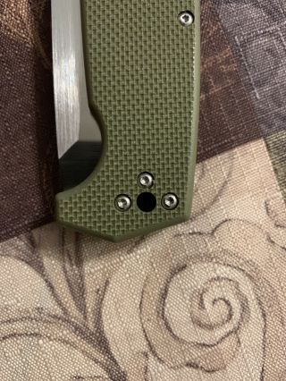 Cold Steel SR1 CPM - S35VN Tanto Point long OD Green Colored G - 10 Handle 62LA 3