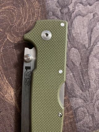 Cold Steel SR1 CPM - S35VN Tanto Point long OD Green Colored G - 10 Handle 62LA 4