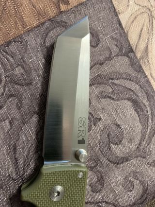 Cold Steel SR1 CPM - S35VN Tanto Point long OD Green Colored G - 10 Handle 62LA 5