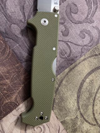 Cold Steel SR1 CPM - S35VN Tanto Point long OD Green Colored G - 10 Handle 62LA 6