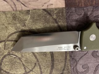 Cold Steel SR1 CPM - S35VN Tanto Point long OD Green Colored G - 10 Handle 62LA 7