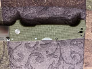 Cold Steel SR1 CPM - S35VN Tanto Point long OD Green Colored G - 10 Handle 62LA 8