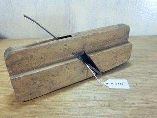 Antique Wooden Block Rabbet - Type Rounding Edge Plane