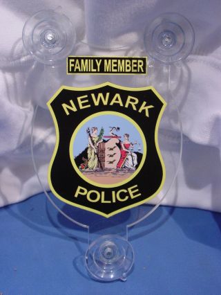 Newark Nj Police Family Member Car Shield Pba Fop