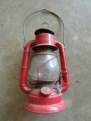 Antique Vintage Red Dietz Comet Kerosene Lantern H - 4 Syracuse N.  Y.
