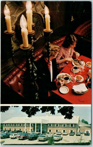 Mt.  Vernon,  Illinois Postcard Ramada Inn Hotel Roadside W/ Restaurant View1970s