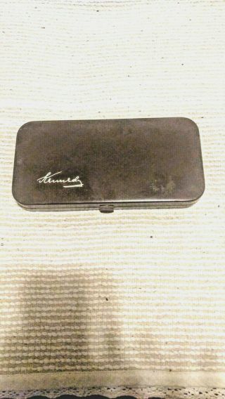 Vintage Kennedy Brown Metal Mechanics Machinist Small Tool Box