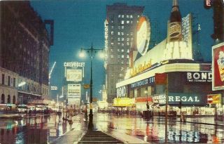 York City Ny Times Square Pepsi Cola County Postcard Y6808