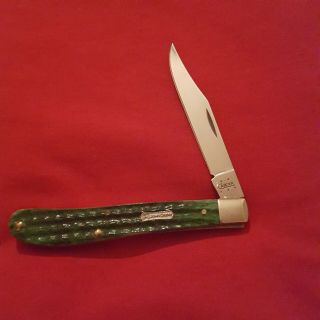 Case Xx Usa John Deere Slimline Trapper Knife.