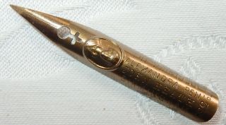 Antique Princess Alexandra Embossed Quill Pen Nib John Heaths 535 écriture Plume