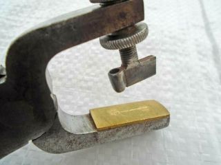 Antique AMSTUTZ & MERCIER Leatherworking Button Hole Punch Pliers Tool 3