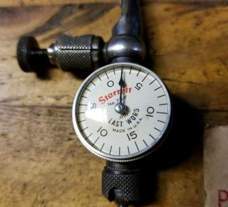 Vintage STARRETT Dial Indicator • LAST WORD 711 - F Machinist Precision Tools ☆USA 2