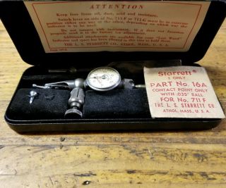 Vintage STARRETT Dial Indicator • LAST WORD 711 - F Machinist Precision Tools ☆USA 4