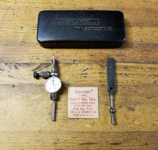Vintage STARRETT Dial Indicator • LAST WORD 711 - F Machinist Precision Tools ☆USA 6