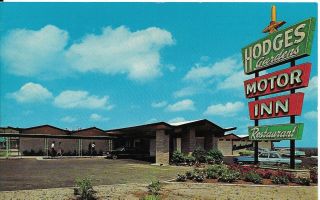 Many La " The Hodges Gardens Motor Inn & Restaurant " Postcard Louisiana