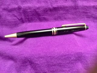 Vintage Montblanc Meisterstuck Pix Pen Black Gold Trim Roller Pen -
