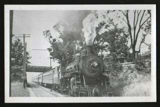Vintage Postcard Railroad Locomotive Nhrr 1029 Woods Hole Mass