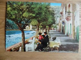 Malta Xlendi Bay Gozo Old Postcard Posted 1970s? (no Stamps)