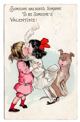 Sidney Ohio 1909 " Buster Brown Series " - - By Rapheal Tuck & Sons - - Valentine Card