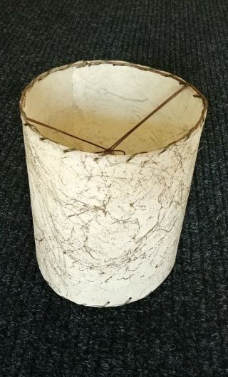 Vintage Mid Century Modern Small Laced Fiberglass Lamp Shade 7 " X 9.  75 " 50 