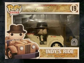 Funko Pop Ride’s Indy’s Ride Disney Parks Exclusive Slight Box Ding Rare
