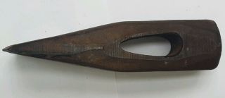 ANTIQUE Vintage 6 lb Splitting Maul Axe Head Woodsman Tool MARKED Wood Splitter 4
