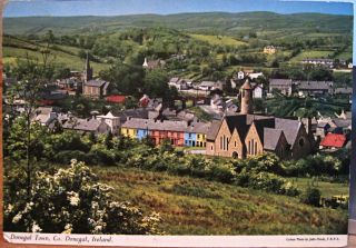 Irish Postcard Donegal Town County View John Hinde Chrome 2/264 1974 Ireland