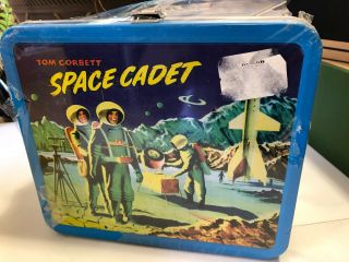 Tom Corbett Space Cadet Metal Lunch Box.  Still In