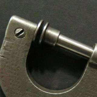 Vintage Brown & Sharpe Mfg.  Co.  No.  8 Machinist 0 - 1 " Micrometer 1902 Different