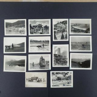 13 Early Vintage Snapshot Photos of Hong Kong - farms - Junk boat - Beach - Hotel 2