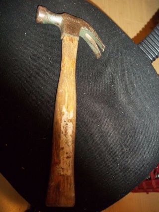 Craftsman 3818 16 Oz M Hammer Hickory Wood Handle 13 " Long Nail Puller On Fork