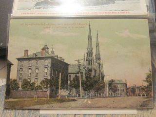 Postcard St.  Dunstans Cathedral Charlottetown P.  E.  I.  B 1091 Cancel Belle Creek
