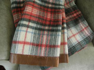 Vintage Pennys Wool Scotch Plaid Blanket 81 X 60