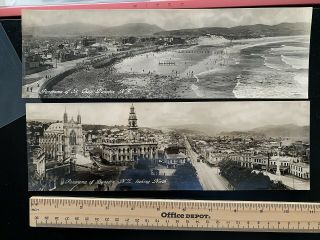 Zealand 1920s Large Real Photo Panoramic Postcards 15 St Scenes Trolley