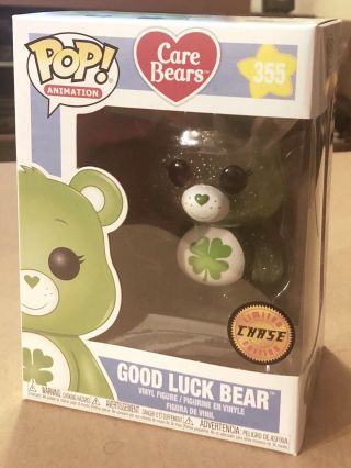 Funko Pop Animation Care Bears Good Luck Bear Glitter Chase 355