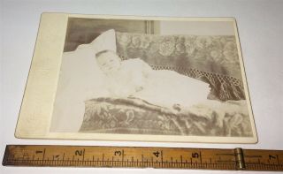 Rare Antique Victorian Post Mortem Child,  Death Gettysburg,  PA Cabinet Photo US 6