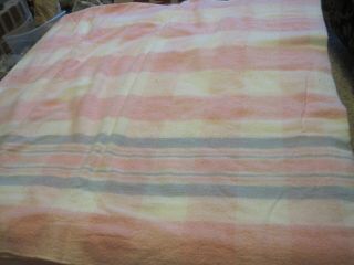 Vintage Hospital Woven Cotton Blanket Pink