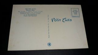 1930 ' s The Park Hotel Monroe Michigan Postcard 2