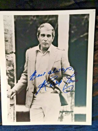 Perry Como Autographed/signed 8x10 Glossy Black & White Photograph (b1)