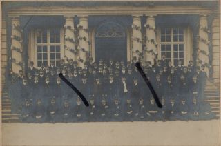 Reading Berkshire Photograph Of Post Office Staff Outside Main Po Building 1902