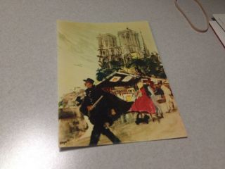Vintage Post Card:sas The Global Airline,  Paris France Unposted