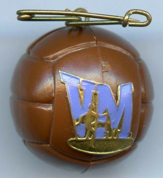Sweden Official Football Ball Fifa World Cup 1958 Pin Badge Grade