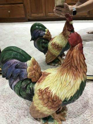 Fitz & Floyd Coq Du Village Country Classic Rooster - Rare