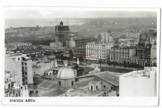 Argentina Buenos Aires General View Real Photo Vintage Postcard 2.  3.  1