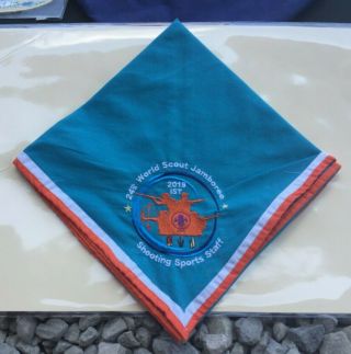 2019 World Scout Jamboree Official Shooting Sports Ist Neckerchief A