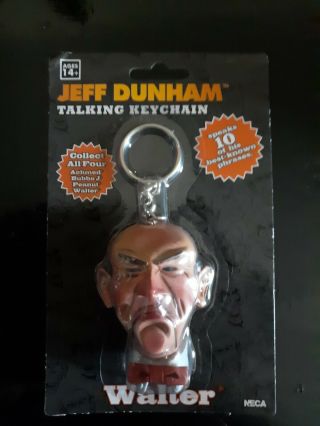 Walter Jeff Dunham Talking Key Chain Rare In