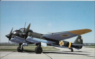 Junkers Ju - 88d - 1 Zerostoerer " German Ww2 Military Aircraft Prop Plane Postcard
